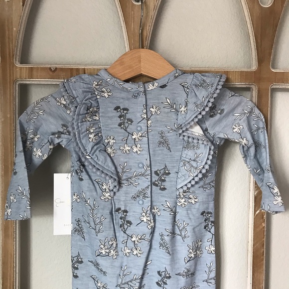 Jessica Simpson Dusty Blue Coverall/Headband Set - Picture 10 of 12